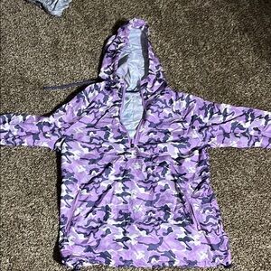 Kids Purple Camo Swim Jacket